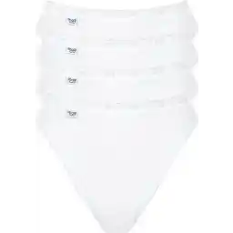 sloggi Basic+ Dames Tai slip - 4-pack - Wit - Maat 44