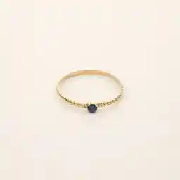 انگشتر طلا 18 عیار زنانه پرسته مدل پیچ تک نگین کد wr765 سایز 55