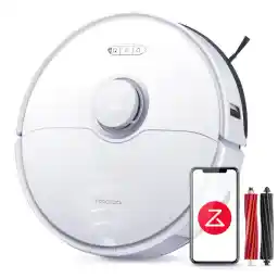 roborock S8 Robot Vacuum Cleaner with Double Brush & 6000Pa & 3D Textured Lightweight Obstacle Avoidance Vacuum Cleaner Robot Compatible with Alexa for Pet Hair (Upgrade S7)