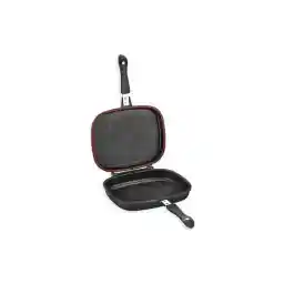 Schafer Diva Double Detachable Pan Grill Pan Square Double Sided Pan 2 Pieces Black Double