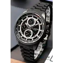 Lee Cooper Original Multifunction Full Black Color Men's Wristwatch with Calendar