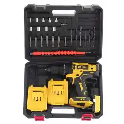 دریل پیچ گوشتی شارژی چکشی ادون مدل 18TS بسته 36 عددی