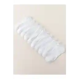 Fresh 10 Çift Kadın Düz Beyaz Bilek Boy Patik Çorap Spor Ayakkabısı Çorabı 10 Adet