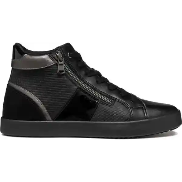 GEOX D BLOMIEE Dames Veterschoenen - BLACK - Maat 38
