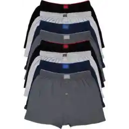 Tutku 8-Piece Men's Combed Cotton Towel Waist Boxer Set