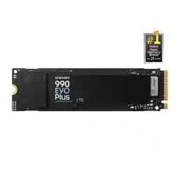 SAMSUNG 990 EVO PLUS SSD 1TB, PCIe Gen 4x4 | Gen 5x2 M.2 2280, Speeds Up-to 7,150 MB/s, Upgrade Storage for PC/Laptops, HMB Technology and Intelligent Turbowrite 2.0 (MZ-V9S1T0B/AM)