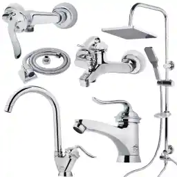 ست شیرآلات دزلی مدل لیدوما مجموعه 6 عددی