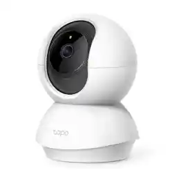 TP-Link Tapo C200 WiFi IP Camera (Lens Pan and Tilt, 1080p Resolution, 2-Way Audio, Night Vision, up to 9m, up to 128GB Local Memory on SIM Card) White