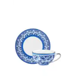 Dolce&Gabbana Casa Blu Mediterraneo Fiore Piccolo Coffee Cup & Saucer Set