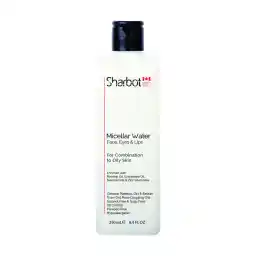 محلول پاک کننده آرایش صورت شاربوت مدل میسلار واتر حجم 250 میلی لیتر