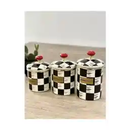 ACAR Enamel Makenzi 3-Piece Jar / Spice Set