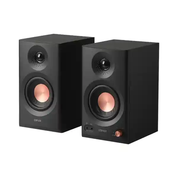 Edifier MR3 24W Monitor Speaker PC dtm Composer Wired External Speaker for Studio Monitor, TRS Balanced/RCA/AUX Input, 3.5mm Headphone Output Built-in Amplifier High Sound Quality Black