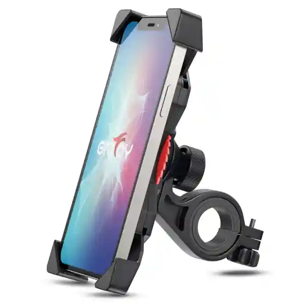 Grefay Fiets Telefoonhouder Universele Fiets Motorfiets Mobiele Telefoonhouder Smartphonehouder Klem 360 Draaibaar, Voor en Alle 3,5-6,5 Inch Mobiele Telefoons