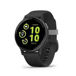 Garmin Vívoactive 5, Health and Fitness GPS Smartwatch, AMOLED Display, Up to 11 Days of Battery, Slate Aluminum Bezel with Black Case and Silicone Band