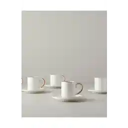 English Home Rose Gold Marella Porcelain Cup Set - 85 ml