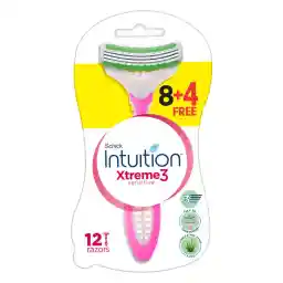 Schick Intuition Xtreme 3 Sensitive Razor For Women 8+4