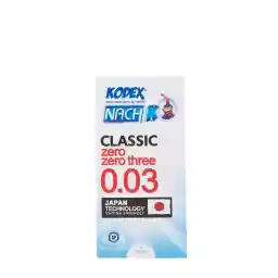 کاندوم بسیار نازک ناچ کدکس Nach Kodex مدل Classic 0.03 بسته 12 عددی