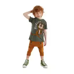 Denokids Boy's Capri and T-shirt Set - Little Tiger