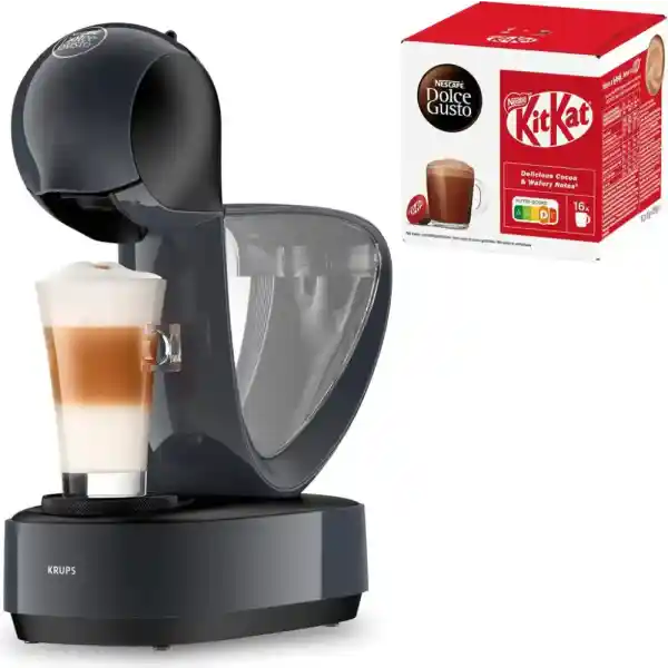 Krups KP 173B Nescafe Dolce Gusto Infinissima Cosmic-Grey inkl. NESCAFÉ Dolce Gusto KitKat