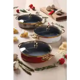 Emsan Troy Emaye 20 Cm Kapaklı Sahan Beyaz