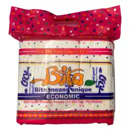 دستمال کاغذی 200 برگ دولایه بی تا مدل Economic بسته 3 عددی