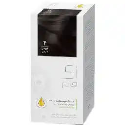 کیت رنگ مو زی فام شماره 4 حجم 50 میلی لیتر قهوه ای طبیعی