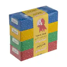 دستمال کاغذی حریر مدل ستاره مجموعه 4 عددی