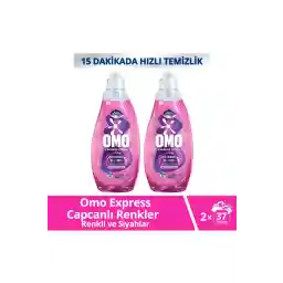 Omo Express Fresh Capcanlı Renkler Renkli Ve Siyahlar Sıvı Çamaşır Deterjanı 1480 ml X2
