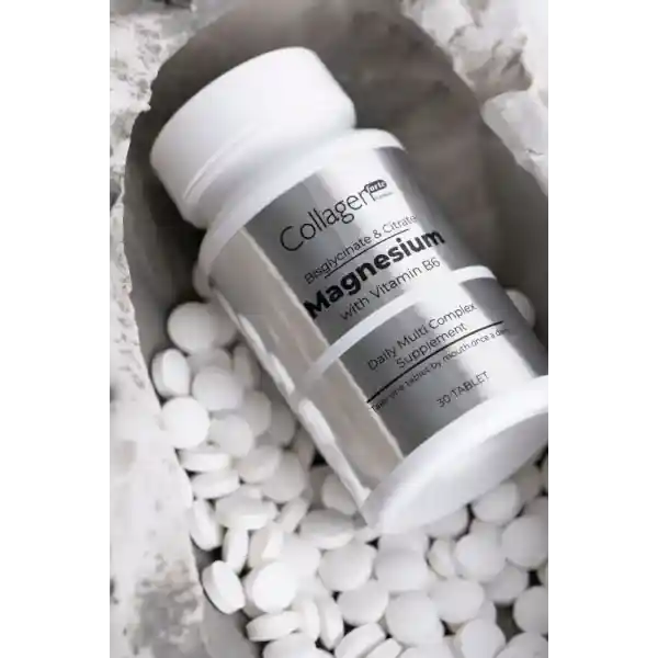 Collagen Forte Platinum Magnezyum Complex 30 Tablet 500 Mg Bisiglinat, Sitrat, Vitamin B6, Vitamin C
