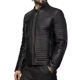 کت چرم طبیعی مردانه نوین چرم مدل برنیس