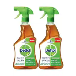 Dettol Original Anti-Bacterial Surface Disinfectant Liquid Trigger 500ml (Twin Pack)