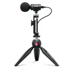 SHURE MV88+ Video Kit, Stereo Condenser Microphone, MV88+ DIG-VIDKit, USB Connection, USB-C Smartphone, Stereo, Streaming, YouTube Shooting, Recording, Gaming, Podcast, VLOG, Musical Instrument