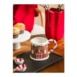 LC Waikiki LCW HOME Karışık Baskılı Yılbaşı Temalı Seramik Kupa 570 Ml