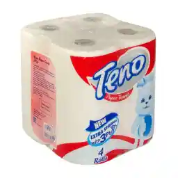 دستمال حوله ای تنو مدل سه لایه بسته 4 عددی