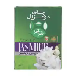 چای سبز و گل یاسمین دو غزال - 100 گرم