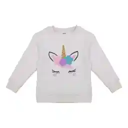 سویشرت دخترانه رینگ مدل BKK01177/1 رنگ سفید