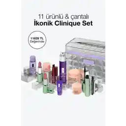 Clinique İkonik Clinique Set - 11 Adet Ürün + Çanta