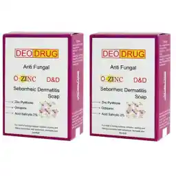 صابون ضد قارچ دئودراگ مدل O-zinc وزن 90 گرم مجموعه 2 عددی