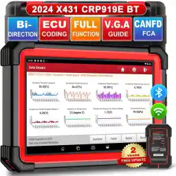 LAUNCH X431 CRP919E BT OBD2 Diagnostic Device for All Vehicles, Car Diagnostic Device with OE Level All System Diagnostics, 37+ Reset Services, Car Tester for Active Test, CANFD, ECU Coding,