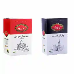 چای بسته ای ساده گلستان 500گرم به همراه چای بسته ای عطری گلستان 500گرم