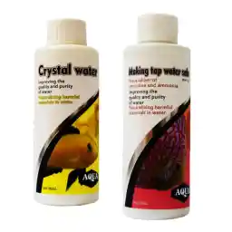 محلول شفاف کننده آب آکواریوم آکوا مدل MC100 حجم 100 میلی لیتر بسته 2 عددی