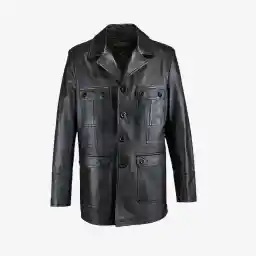 کت چرم مردانه چرم مشهد مدل M0579