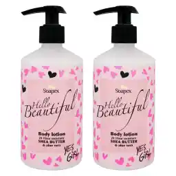 لوسیون بدن سوپکس مدل Shea butter & Aloe vera حجم 350 میلی لیتر مجموعه 2 عددی
