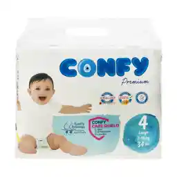 پوشک بچه کانفی سایز 4 بسته 34 عددی