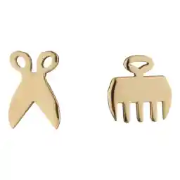 گوشواره طلا 18 عیار دخترانه پرسته مدل We764