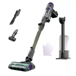 Shark Cordless Vacuum Cleaner with HEPA Filter, PowerDetect Clean & Empty, Powerful Suction, Auto-Empty System, Pet Hair Pickup, Carpets & Hardfloor, Dark Gray, IP3251
