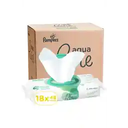 Pampers مناديل أكوا بيور للأطفال، 144 منديل، مصنوعة من 99% من الماء النقي