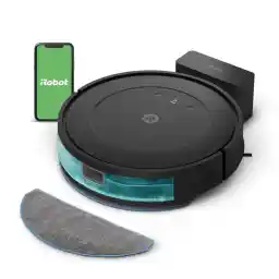 iRobot Roomba Robot Vacuum and Mop Combo (Y0140) - Vacuums & mops, Easy to use, Power-Lifting Suction, Multi-Surface Floors, Smart Navigation, Cleans in Neat Rows, Self-Charging, Bagless, Space-Saving