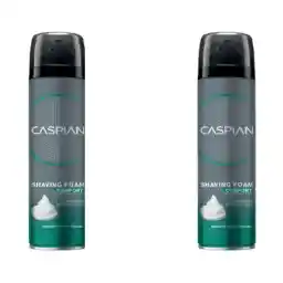 فوم اصلاح کاسپین مدل کامفورت حجم 200 میلی لیتر مجموعه 2 عددی