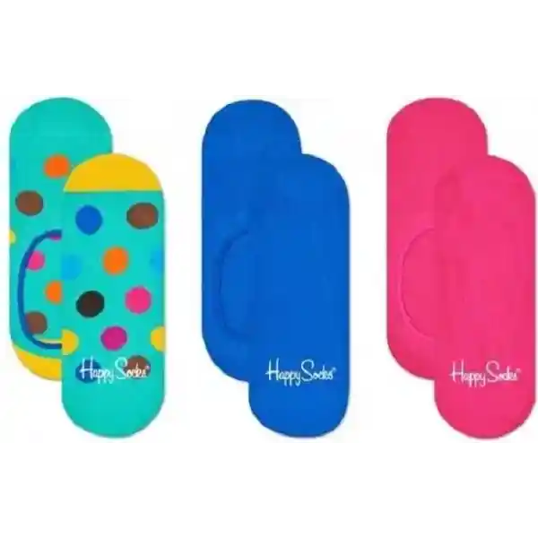 Happy Socks Liner Socks Big Dot 3-Pack